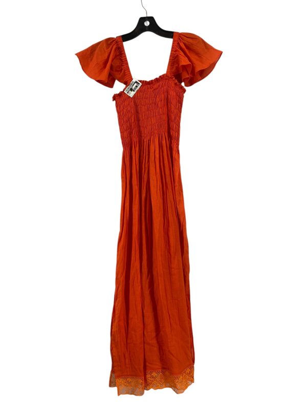 Dress Casual Maxi By Clothes Mentor In Orange, Size: S Cheap