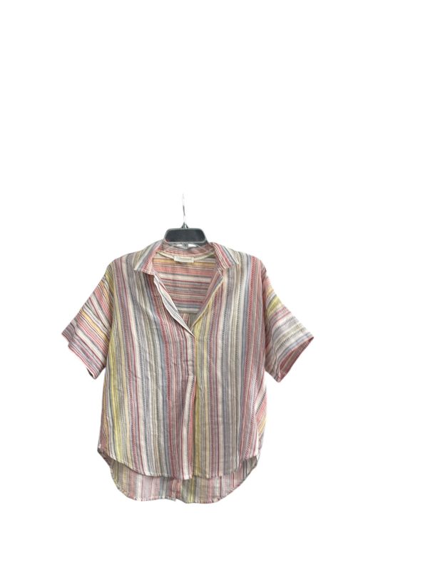 Top Short Sleeve By Anthropologie In Multi-colored, Size: S Online now