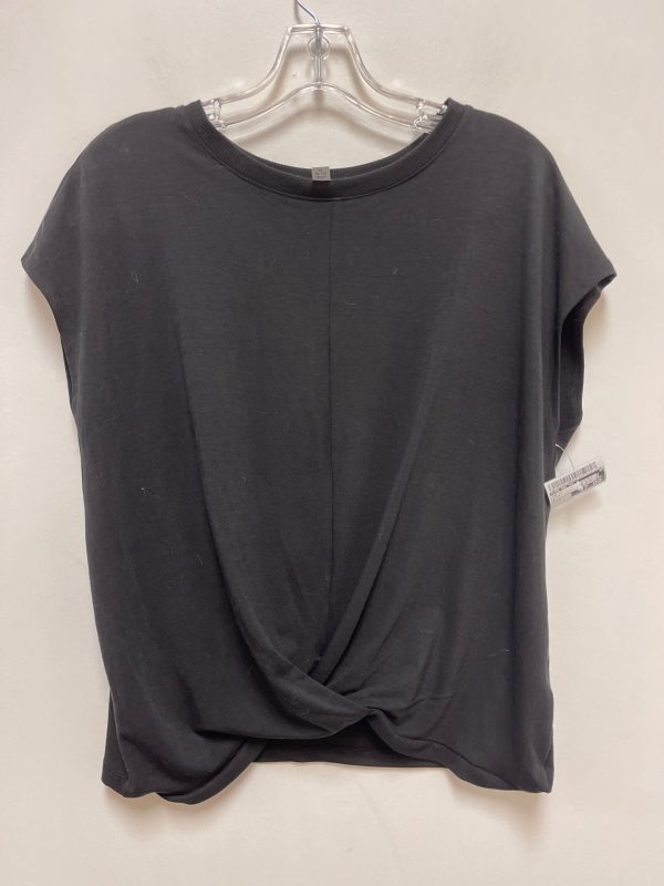 Top Short Sleeve By Time And Tru In Black, Size: M Online Hot Sale