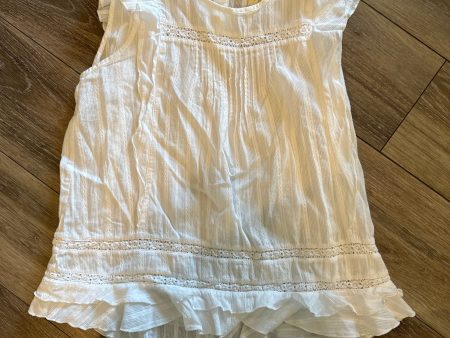 Top Sleeveless By Matilda Jane In White, Size: L Cheap