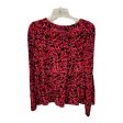 Top Ls By Loft In Black & Red, Size:L Hot on Sale