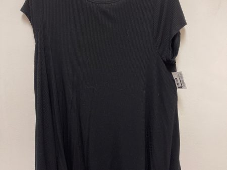 Tunic Short Sleeve By Olivia Sky In Black, Size: M Cheap