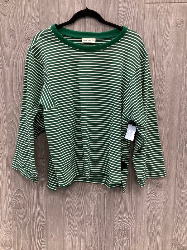 Top Long Sleeve By Cmc In Green, Size: L Online Hot Sale