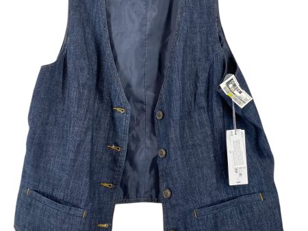 Vest Other By Liz Claiborne In Blue Denim, Size: L For Discount