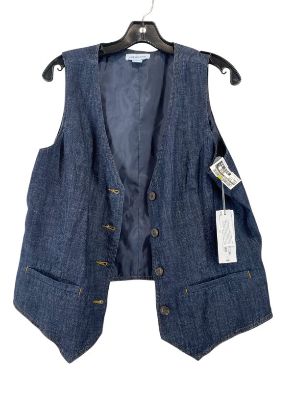 Vest Other By Liz Claiborne In Blue Denim, Size: L For Discount