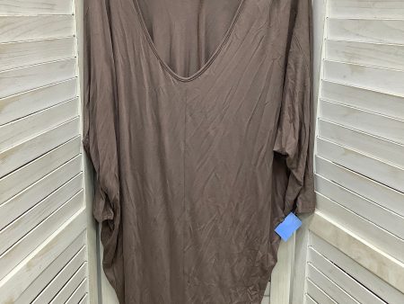 Dress Casual Midi By Clothes Mentor In Grey, Size: 2x Cheap