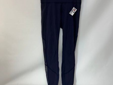 Athletic Leggings By Lululemon In Blue, Size: 8 For Cheap