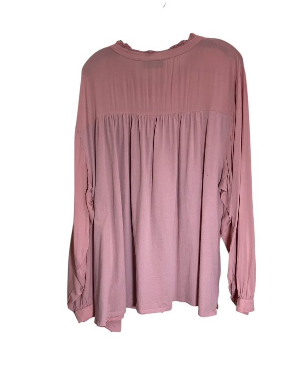 Top Long Sleeve By Lane Bryant In Peach, Size: 4x Sale