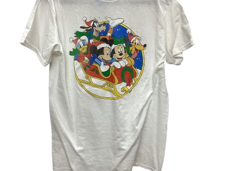 Top Short Sleeve Basic By Disney Store In White, Size: M For Discount