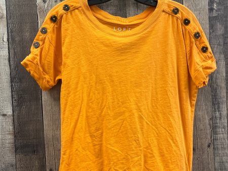 Top Short Sleeve By Loft In Orange, Size: Xs Discount