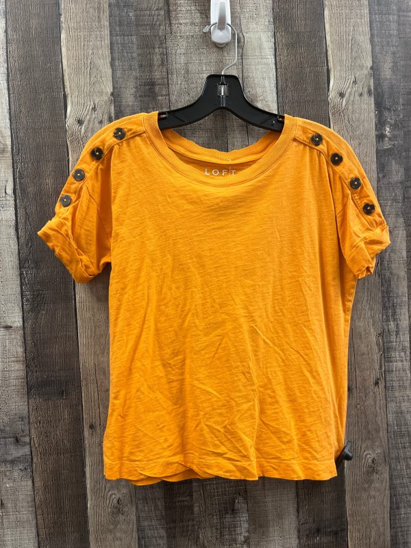 Top Short Sleeve By Loft In Orange, Size: Xs Discount