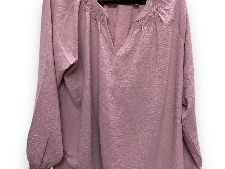 Top Long Sleeve By Wonderly In Purple, Size: Xl Fashion