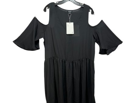 Cold Shoulder Mini Dress By Monki In Black, Size: L on Sale