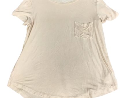 Top Short Sleeve By American Eagle In Peach, Size: M Cheap