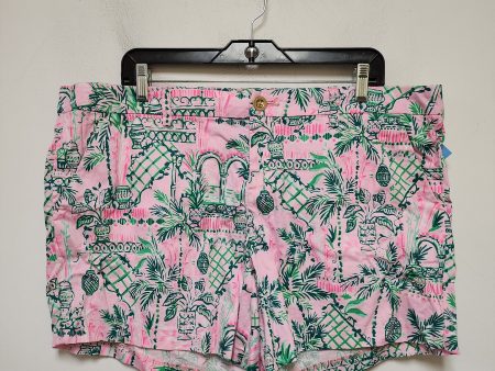 Shorts Designer By Lilly Pulitzer In Green & Pink, Size: 16 For Discount