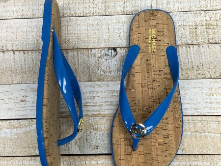 Blue Sandals Designer Michael By Michael Kors, Size 6 Fashion