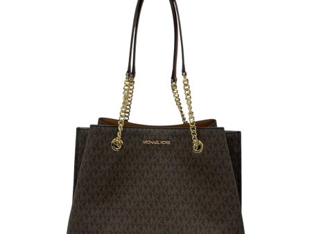 Handbag Designer By Michael Kors In Brown, Size:Medium For Sale