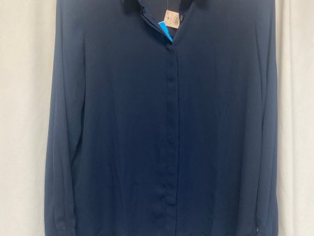 Top Long Sleeve By Ann Taylor In Blue, Size: Sp For Sale