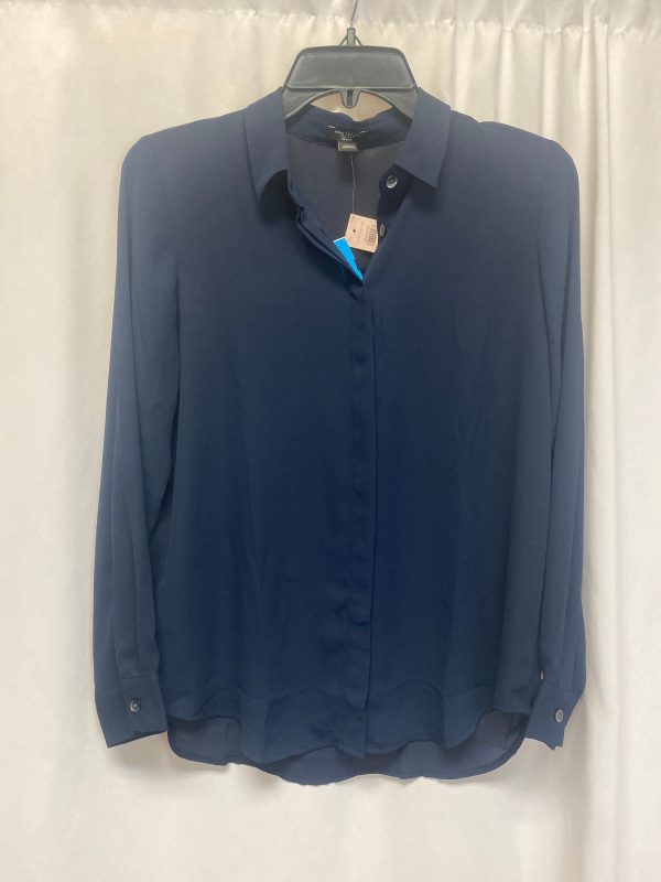 Top Long Sleeve By Ann Taylor In Blue, Size: Sp For Sale