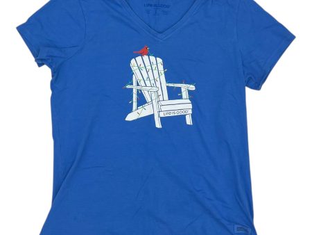 Top Ss By Life Is Good In Blue, Size:L For Discount