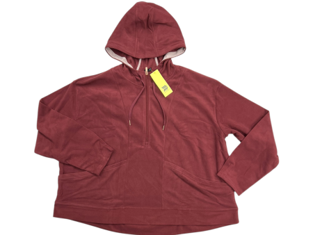 Athletic Sweatshirt Hoodie By All In Motion In Red, Size: 4x Online now