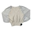 Top Long Sleeve By Cmc In Cream, Size: S Cheap