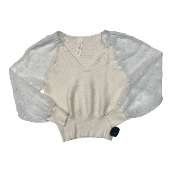 Top Long Sleeve By Cmc In Cream, Size: S Cheap