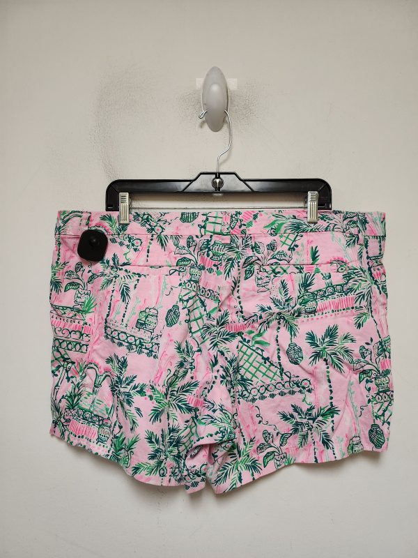 Shorts Designer By Lilly Pulitzer In Green & Pink, Size: 16 For Discount