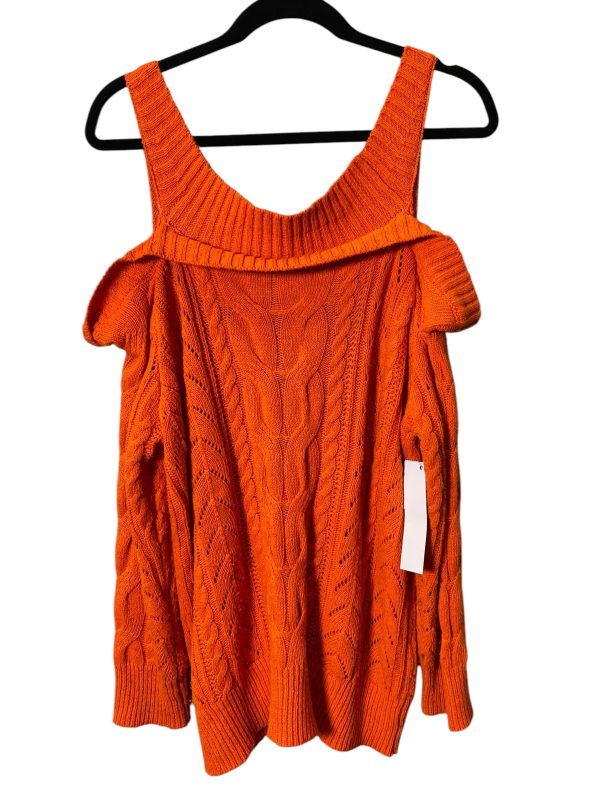 Sweater By Clothes Mentor In Orange, Size: L Discount