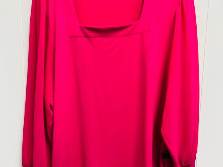 Top Long Sleeve By Calvin Klein In Pink, Size: Xl Online Hot Sale