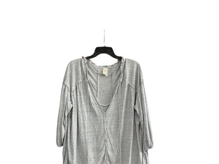 Top 3 4 Sleeve By We The Free In Grey, Size: S For Sale