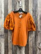 Top Short Sleeve By Calvin Klein In Orange, Size: L Cheap