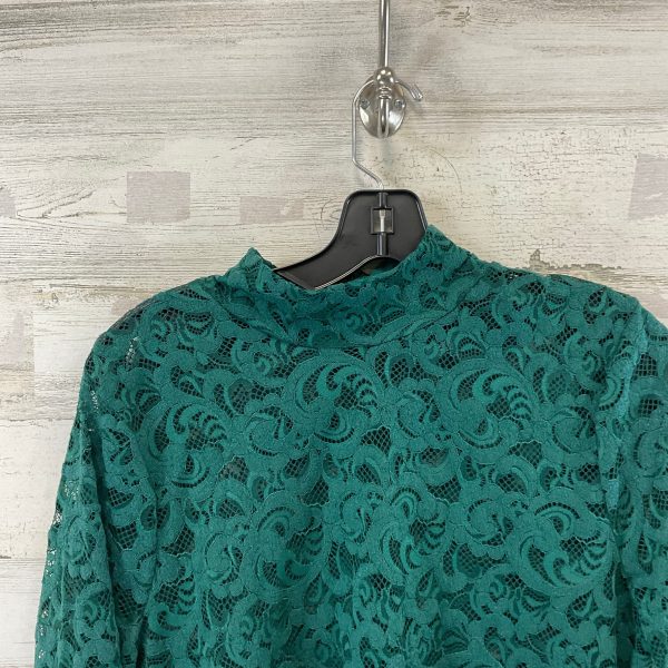 Top Long Sleeve By White House Black Market In Green, Size: L Hot on Sale