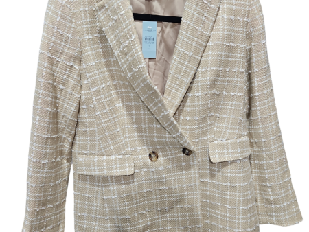 Blazer By Ann Taylor In Tan & White, Size: 2 Online Sale