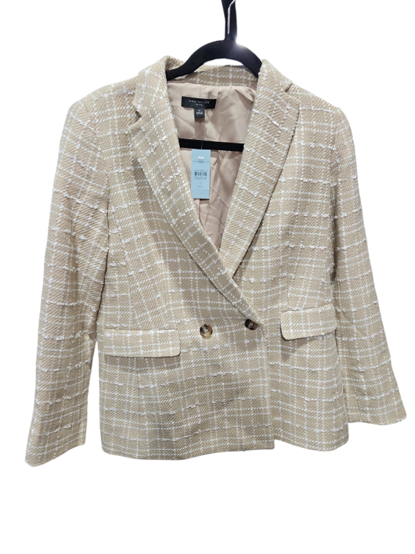 Blazer By Ann Taylor In Tan & White, Size: 2 Online Sale