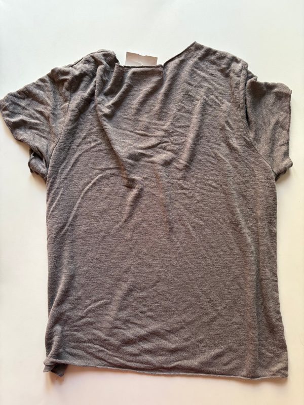 Top Short Sleeve By Wasabi In Taupe, Size: L Cheap