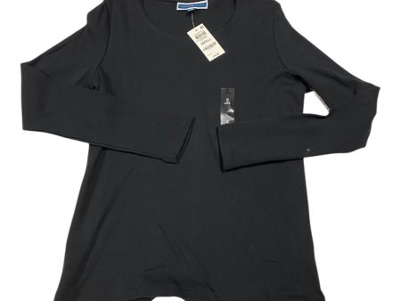 Top Long Sleeve Basic By Karen Scott In Black, Size: M For Sale