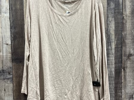 Top Long Sleeve By Maurices In Tan, Size: Xl on Sale