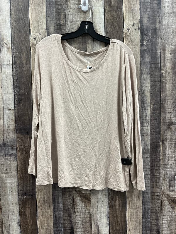 Top Long Sleeve By Maurices In Tan, Size: Xl on Sale