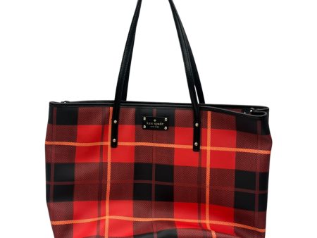 Tote Designer By Kate Spade In Red, Size:Large For Discount