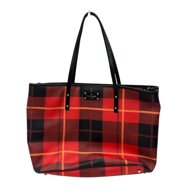 Tote Designer By Kate Spade In Red, Size:Large For Discount