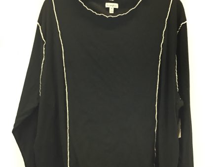 Top Long Sleeve By Love Fire In Black & White, Size: 3x on Sale