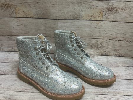 Boots Combat By Forever In Silver, Size: 10 Online now