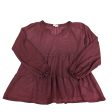 Top Long Sleeve By Wonderly In Maroon, Size: L For Cheap