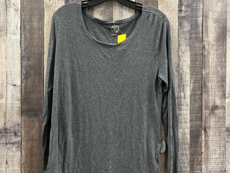 Top Long Sleeve By Maurices In Grey, Size: L Online now