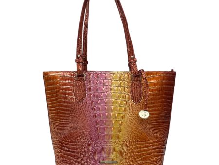 Handbag Designer By Brahmin In Orange & Pink, Size:Large Online Sale