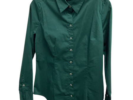 Top Long Sleeve By New York And Co In Green, Size: S For Discount