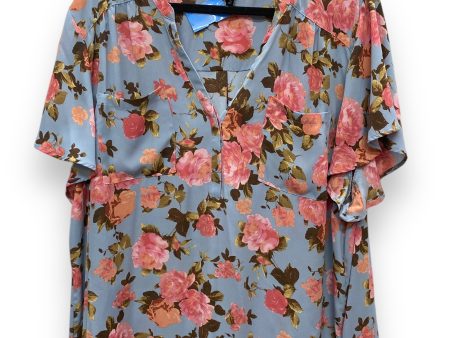 Top Short Sleeve By Torrid In Blue, Size: 4x Hot on Sale