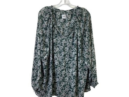 Top Ls By Cabi In Green & Grey, Size:Xl Supply