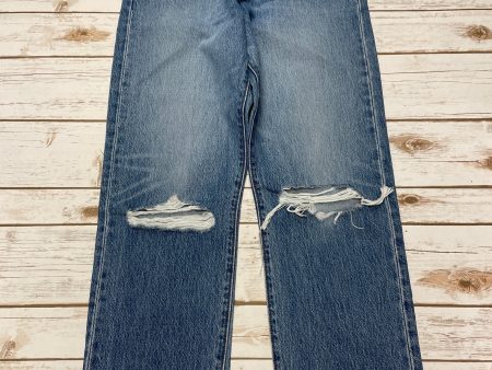 Jeans Straight By Levis In Blue Denim, Size: 8 Online